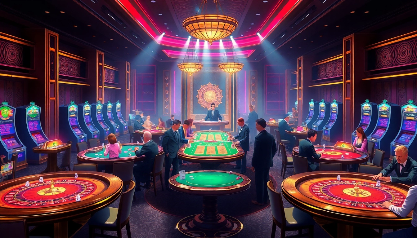 Experience the thrill of gaming at rr88 casino with vibrant slot machines and intense poker tables.