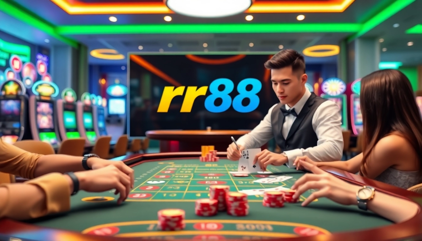 rr88 đăng nhập to experience thrilling live dealer games and vibrant casino atmosphere.