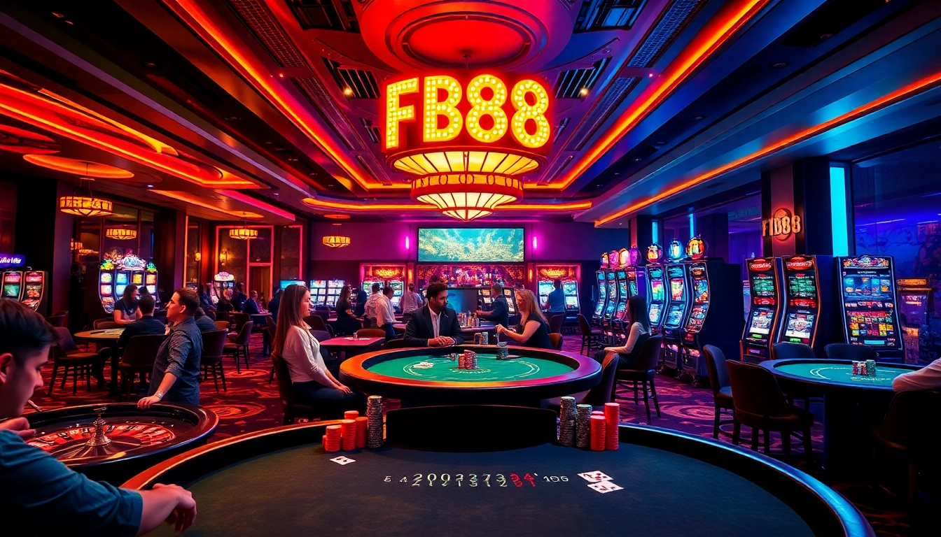 FB88 invites players to enjoy vibrant casino activities with dynamic poker and roulette games.