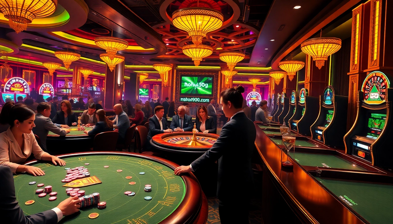 Experience thrilling gambling at https://nohu90g.com with poker tables, roulette wheels, and vibrant slot machines.